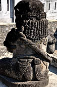 Candi Panataran - statues of giant club-wielding gate-keeping dwarapala at the entrance of the compound. 